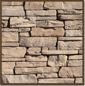 Mortared Barley Cliff Stone Display Board