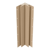 Diamond Kote® 5/4 in. x 3 in. x 16 ft. Rabbeted Brushed Smooth Inside Corner w/Nail Fin French Gray