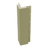 Diamond Kote® 5/4 in. x 4 in. x 16 ft. Rabbeted Brushed Smooth Outside Corner w/Nail Fin Olive - 1 per pack