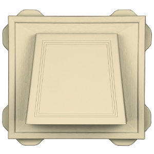 4" Hooded Vent #015 Ivory