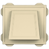4" Hooded Vent #015 Ivory
