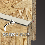 8 in. RigidStack Siding Oyster Shell Smooth