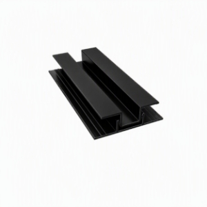 EasyTrim EZ-67 7/16 in. x 10 ft. 2-piece Vertical U Panel Trim Anodized Black