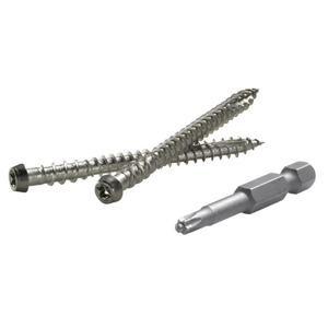 1-5/8 in. TOPLoc Stainless Steel Fascia Screws Tan 100 Pk