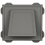 4" Hooded Vent #215 CT Charcoal