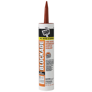 DAP Blockade Fire-Rated High Performance Intumescent Acrylic Sealant 10.1 fl. oz. - Red