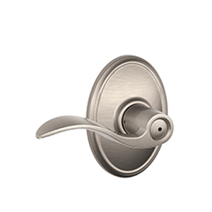F40 Privacy Accent Lever w/Wakefield trim 619 Satin Nickel - Box Pack
