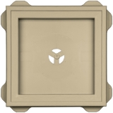 Recessed Square Mount Block #233 CT Buckskin