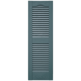 12 in. x 39 in. Open Louver Shutter Wedgewood Blue #004