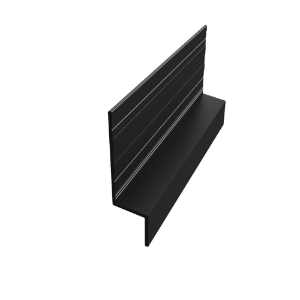 EasyTrim EZ-64 7/16 in. x 10 ft. Horizontal Z Panel Trim Graphite