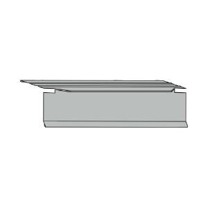 1-1/2 in. x 12 ft. Aluminum T-Style Drip Edge Pewter 805