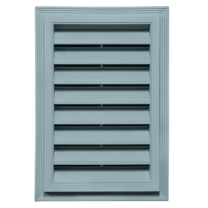 12 in. x 18 in. Rectangle Louver Gable Vent #053 Blue Mist