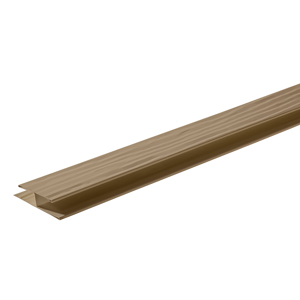 1 1/2 in. x 10 ft. Woodgrain Soffit Channel French Gray * Non-Returnable *