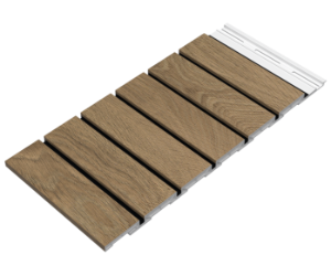 ChamClad Shadowline Wall Panel with 2 in. Reveal 1/2 in. x 12 in. x 16 ft. Barrel Oak