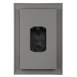 Jumbo UL Electrical Mount Block - Centered  Charcoal Gray 215