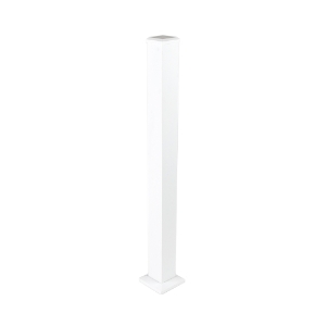4 in. x 49 in. Post Kit Textured White (w/leveling plate)
