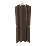 Diamond Kote® 5/4 in. x 3 in. x 10 ft. Rabbeted Woodgrain Inside Corner w/Nail Fin Umber