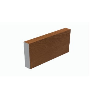 ChamClad Architectural Trim for Column 1 in. x 4 in. x 6-1/2 ft. Chai Cedar