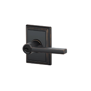 F51A Entry Latitude Lever w/Addison trim 716 Aged Bronze - Box Pack