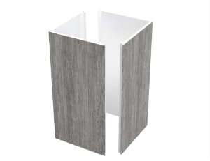 ChamClad Column Wrap 2-Piece 7 in. x 12 ft. Barnboard Grey