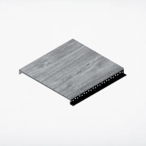 Quick Click Shadowline Soffit 6 in. x 16 ft. Barnboard Grey