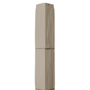 10 in. Staggered Shake Outside Corner Post Kit 644 Pebble Clay 60 in.