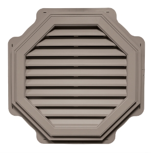 32 in. Octagon Louver Gable Vent #008 CT Natural Clay