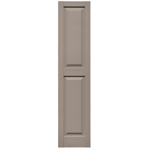12 in. x 55 in. Raised Panel Shutter Clay #008