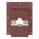 Diamond Kote® RigidMount Split Mount Block Brushed Smooth Bordeaux