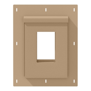 Diamond Kote® RigidMount Receptacle Mount Block Brushed Smooth French Gray