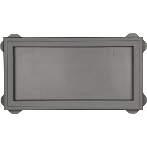 Recessed Jumbo Mount Block Charcoal Gray 215