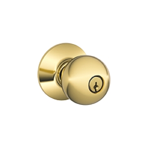 A53PD Entry Orbit Commercial Knob 605 Bright Brass - Box Pack