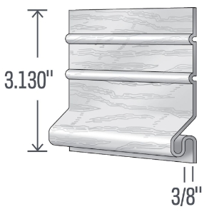 Starter Strip Royal/Foundry 3.13 in. Royal White 12 ft. 6 in.