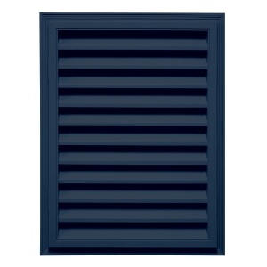 18 in. x 24 in. Rectangle Louver Gable Vent Midnight Blue 423