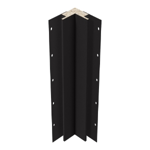 Diamond Kote® 5/4 in. x 3 in. x 16 ft. Rabbeted Brushed Smooth Inside Corner w/Nail Fin Onyx