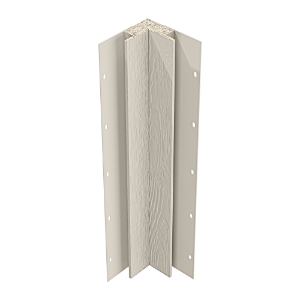 Diamond Kote® 5/4 in. x 3 in. x 10 ft. Rabbeted Woodgrain Inside Corner w/Nail Fin Glacier Fog