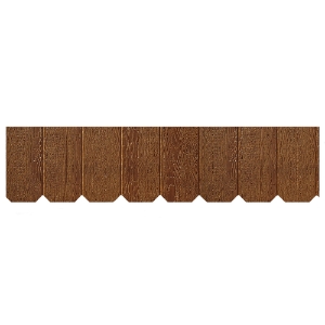 Diamond Kote® Octagon Shakes 12 in. Enhanced Rain Line Woodgrain Canyon