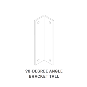 TimberTech Framing Black 90 degree Angle Bracket - tall