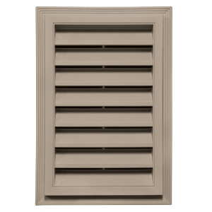 12 in. x 18 in. Rectangle Louver Gable Vent #170 Beige