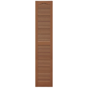 14-1/2 in. x 72 in. Open Louver Shutter Cathedral Top  Treated Cedar 471