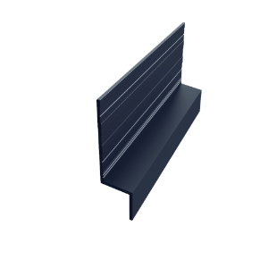 EasyTrim EZ-64 7/16 in. x 10 ft. Horizontal Z Panel Trim Midnight