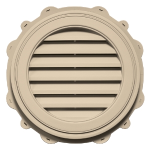 #176 22" Round Louver (Color Match: Royal Soft Maple)