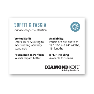 Diamond Kote®  ID Signage 4x3 - Soffit  Fascia
