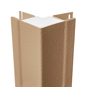1-1/4 in. x 10 ft. Insulated Outside Corner Buckskin Woodgrain * Non-Returnable *