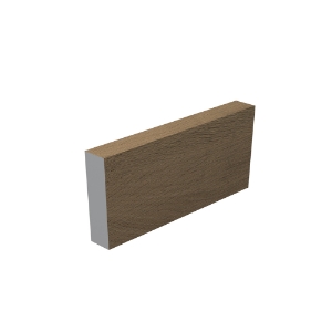 ChamClad Architectural Trim for Column 1 in. x 4 in. x 13 ft. Barrel Oak