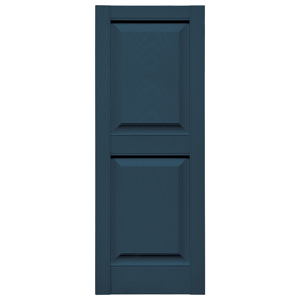 14-3/4 in. x 39 in. Raised Panel Shutter Classic Blue #036