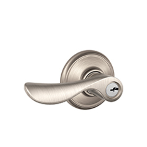 F51A Entry Champagne Lever 619 Satin Nickel - Box Pack
