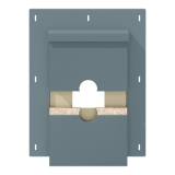 Diamond Kote® RigidMount Split Mount Block Brushed Smooth Mountain Lake