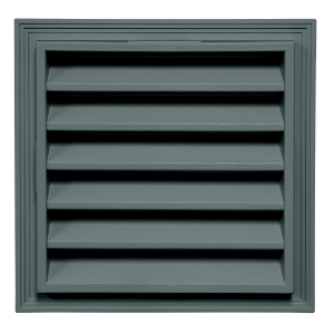 12 in. x 12 in. Square Louver Gable Vent #224 CT Ivy Green