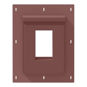 RigidMount Receptacle Mount Block Brushed Smooth Bordeaux